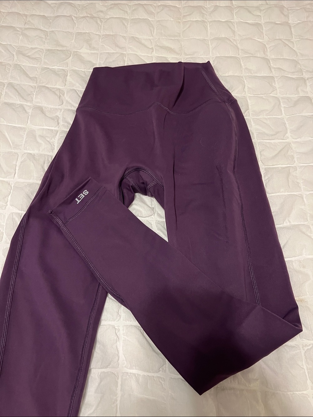 SET Active Deep Plum High-Rise Leggings